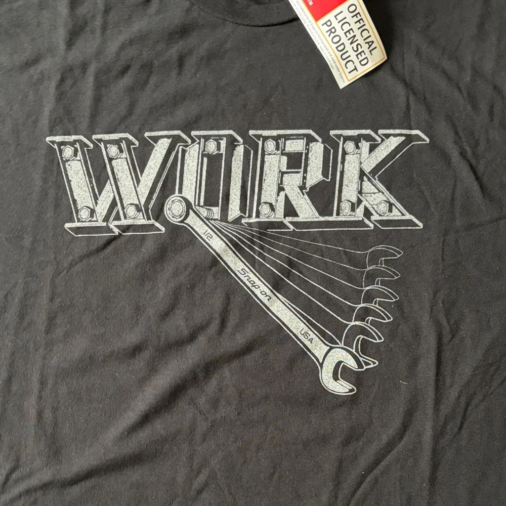 Snap-on Black Graphic T-Shirt Sz XL - Picture 3 of 7